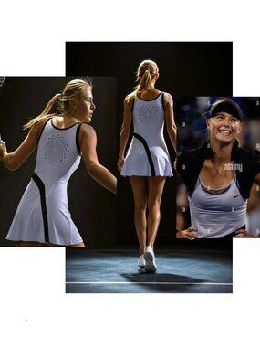 Nwt Nike Maria Sharapova Tennis Dress w/ Bra  L Large